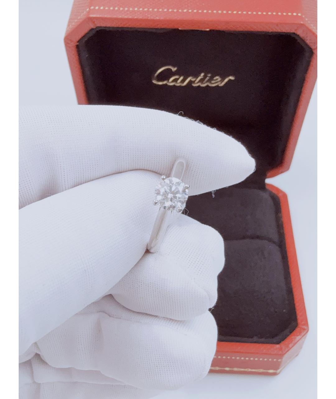 CARTIER Серебряное платиновое кольцо, фото 5