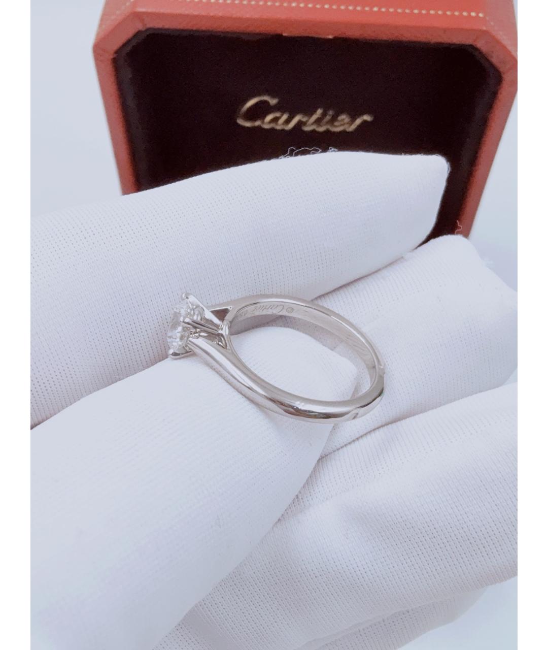 CARTIER Серебряное платиновое кольцо, фото 6