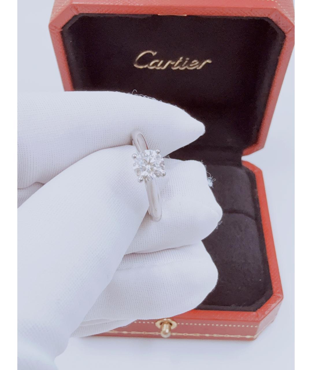 CARTIER Серебряное платиновое кольцо, фото 9