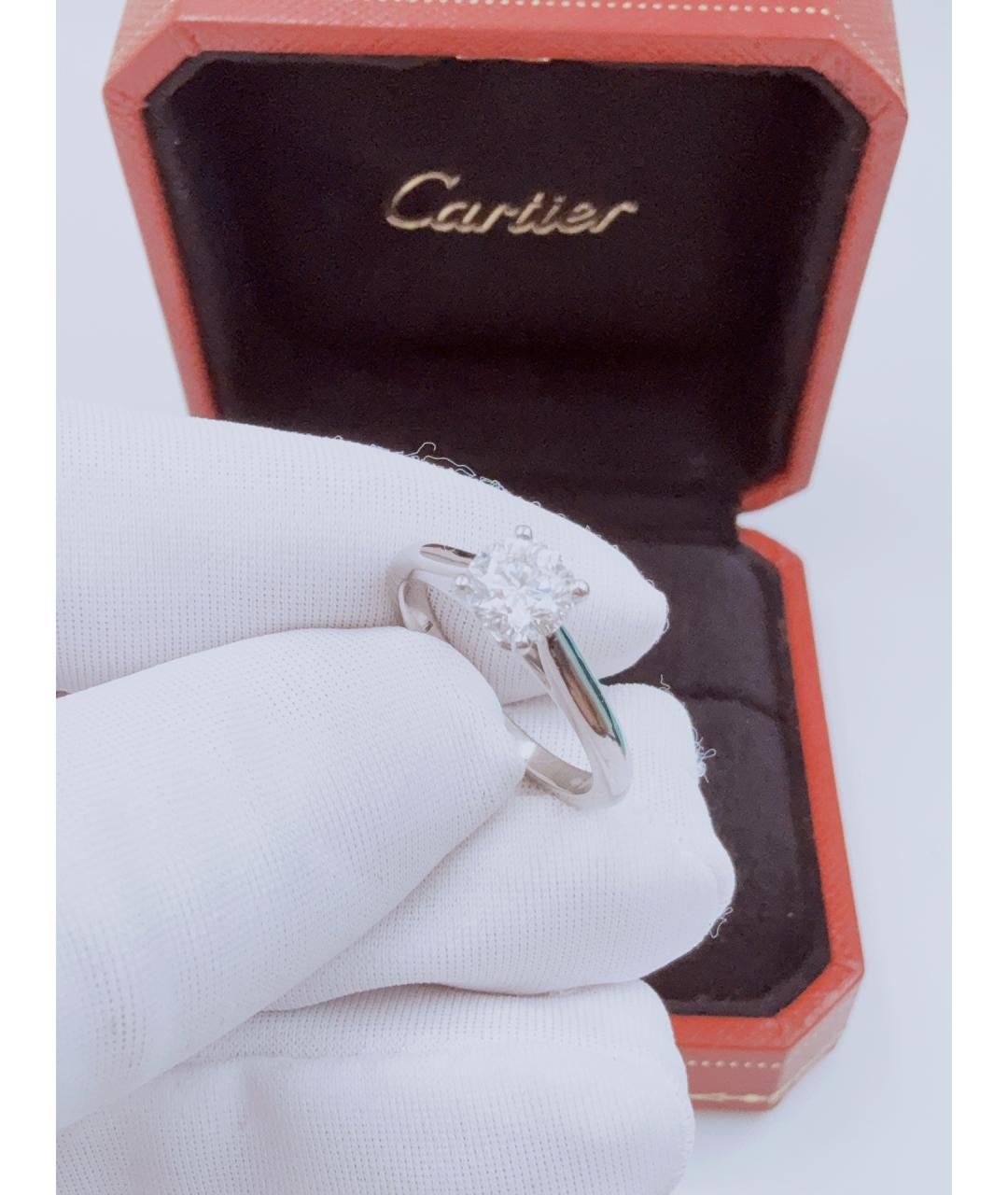 CARTIER Серебряное платиновое кольцо, фото 4