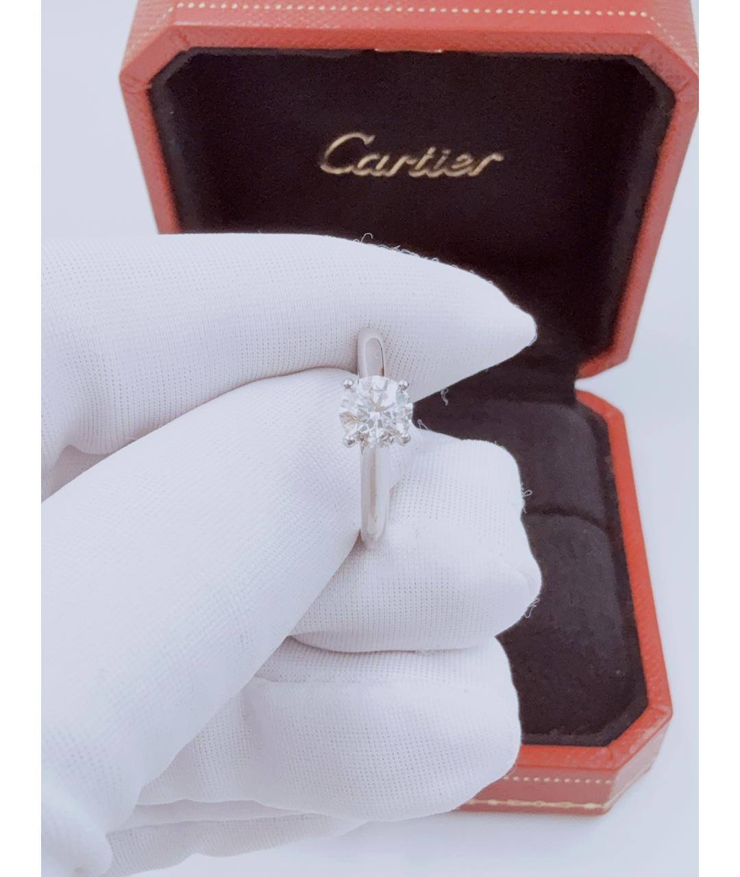 CARTIER Серебряное платиновое кольцо, фото 3