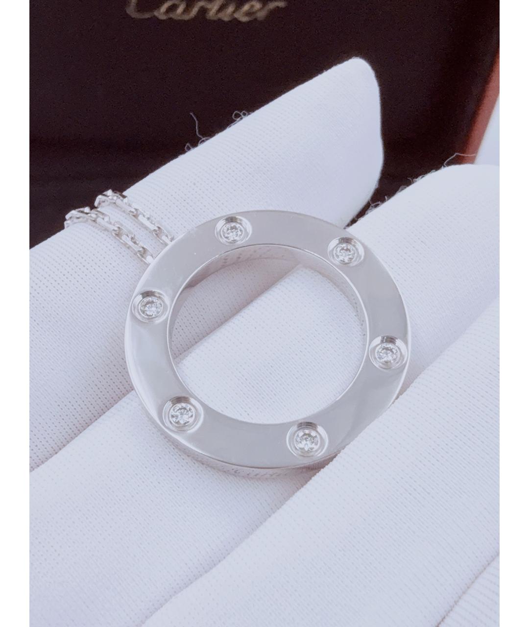 CARTIER Серебряное колье из белого золота, фото 5
