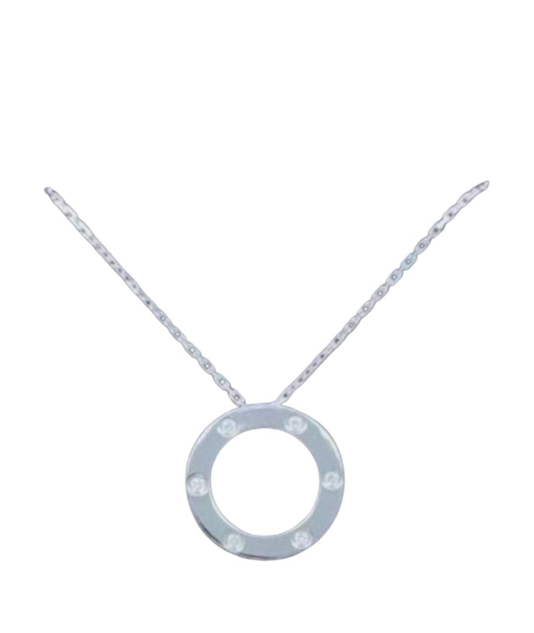 CARTIER Серебряное колье из белого золота, фото 1