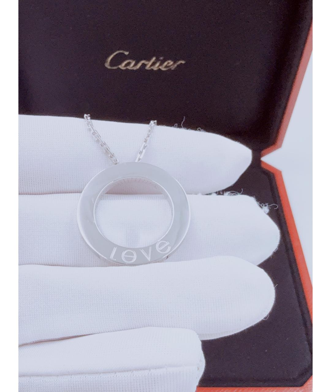 CARTIER Серебряное колье из белого золота, фото 6