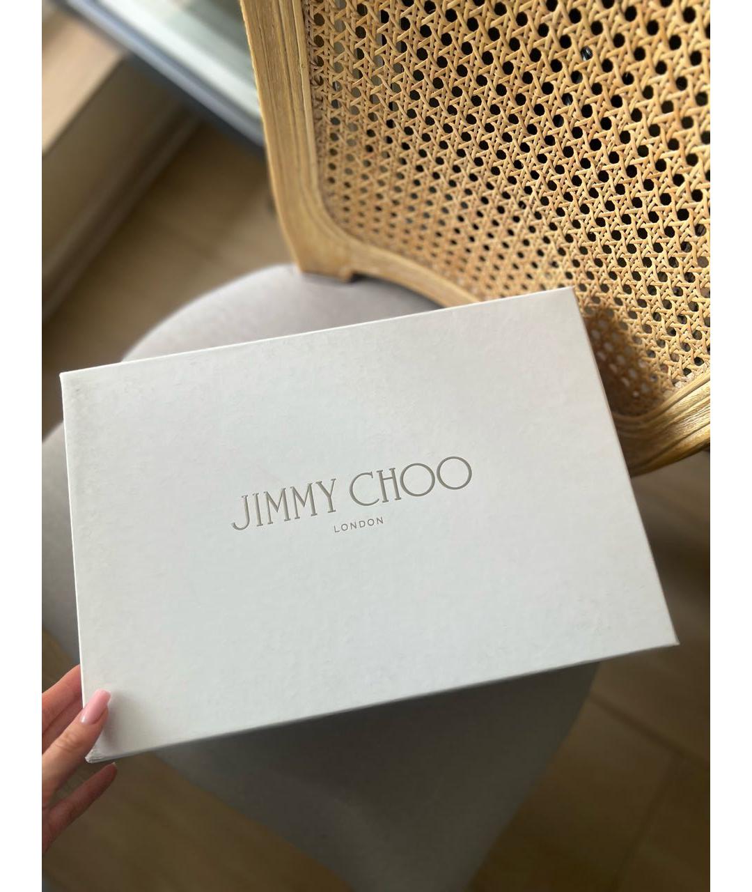 JIMMY CHOO Бежевые кеды, фото 7