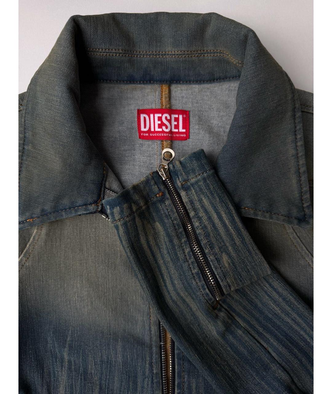 DIESEL Голубая деним куртка, фото 4
