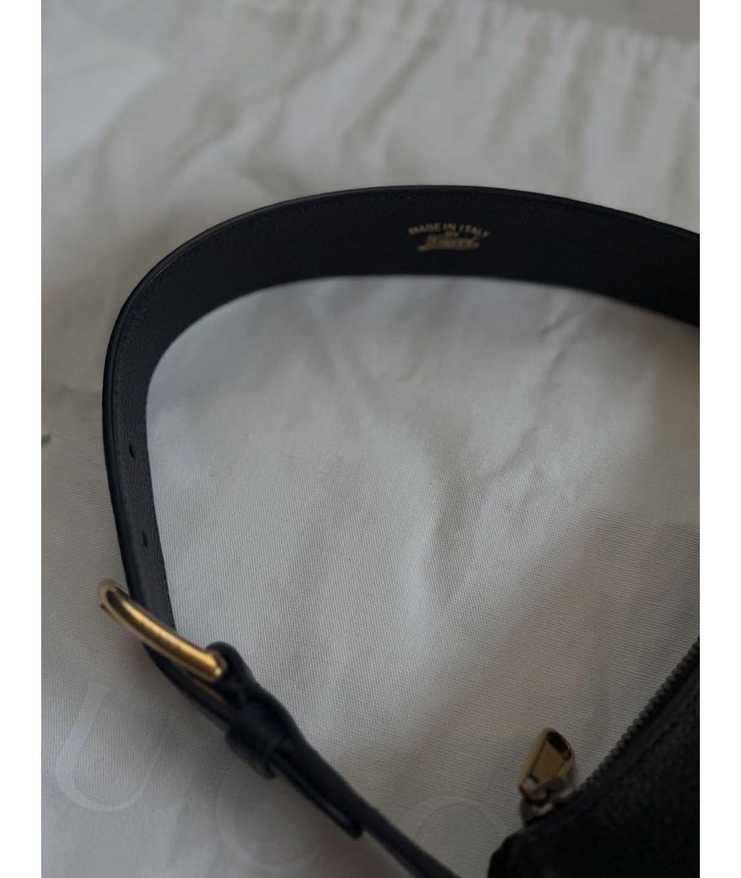 GUCCI Черная кожаная сумка с короткими ручками, фото 2