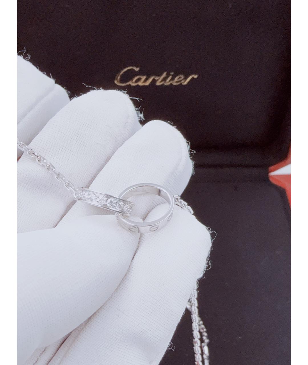 CARTIER Серебряное колье из белого золота, фото 5