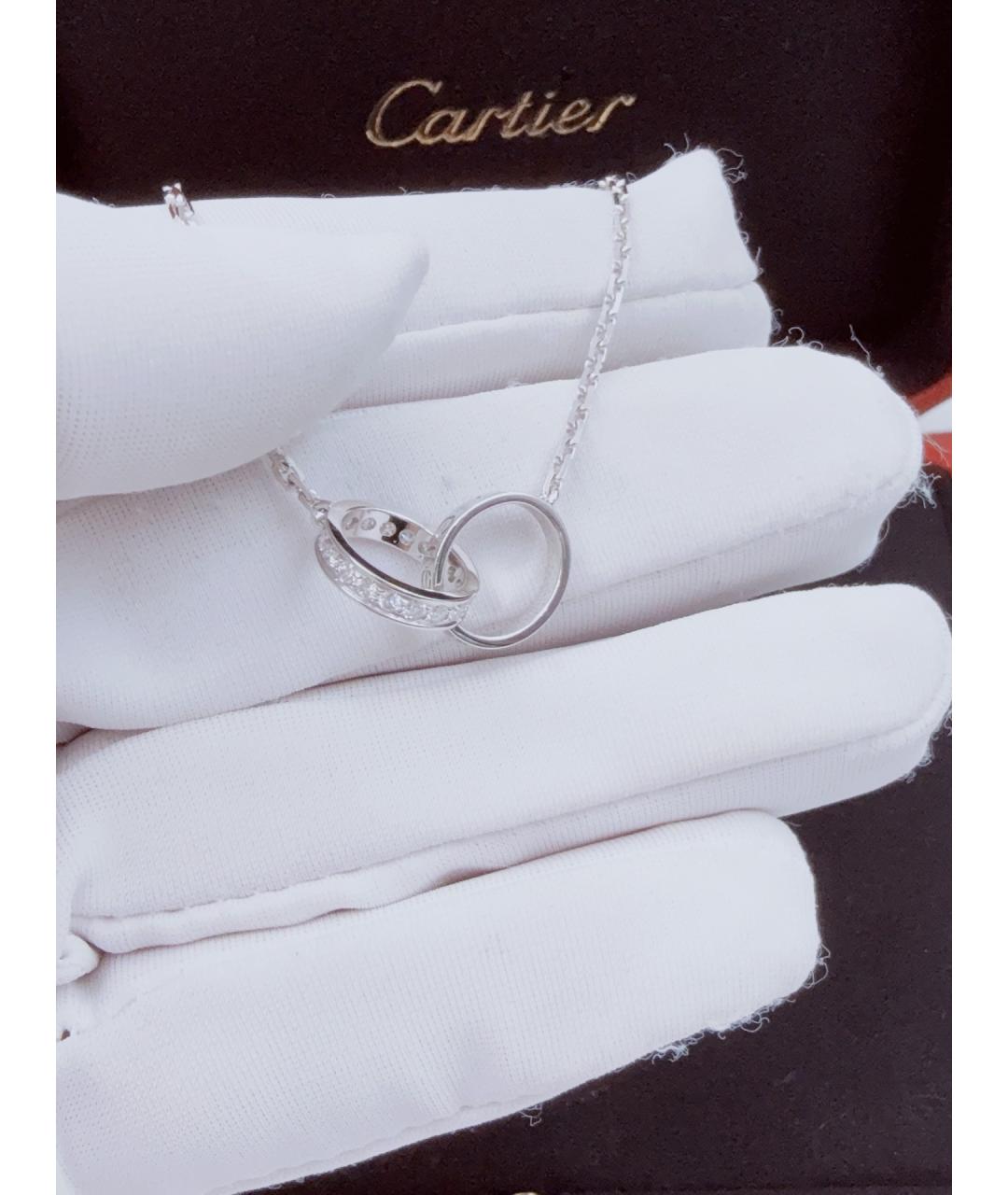 CARTIER Серебряное колье из белого золота, фото 4
