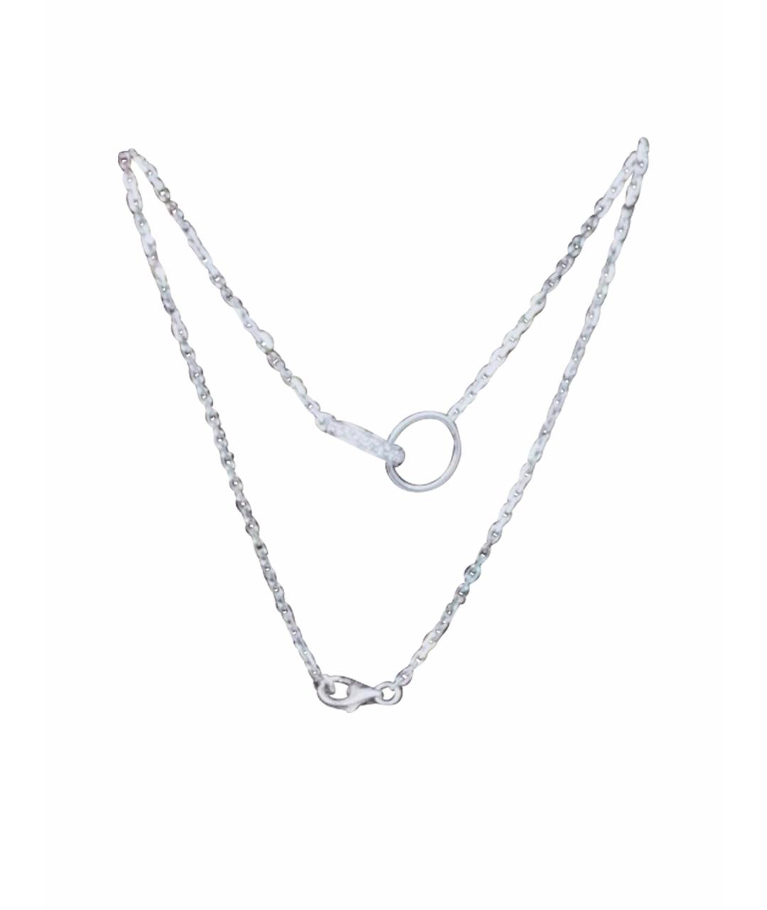 CARTIER Серебряное колье из белого золота, фото 1