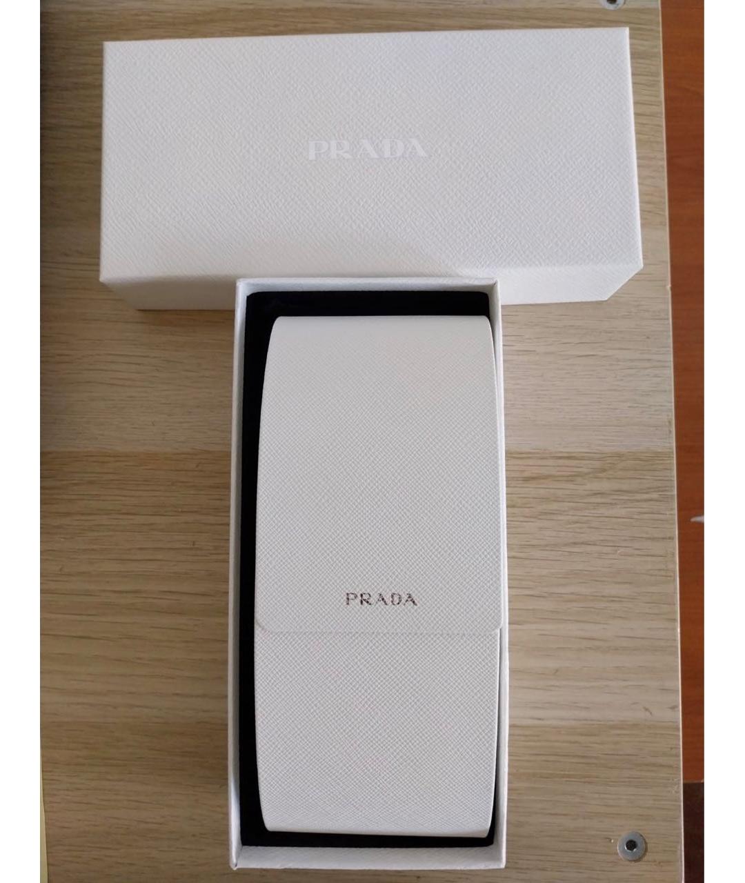 PRADA Черные пластиковые солнцезащитные очки, фото 4