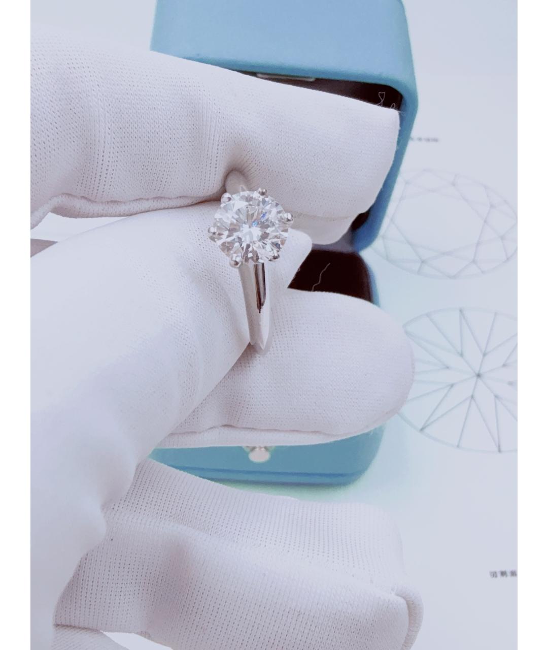 TIFFANY&CO Серебряное платиновое кольцо, фото 3