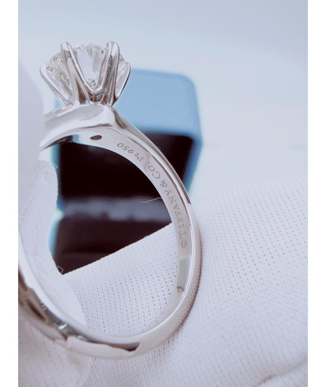 TIFFANY&CO Серебряное платиновое кольцо, фото 5