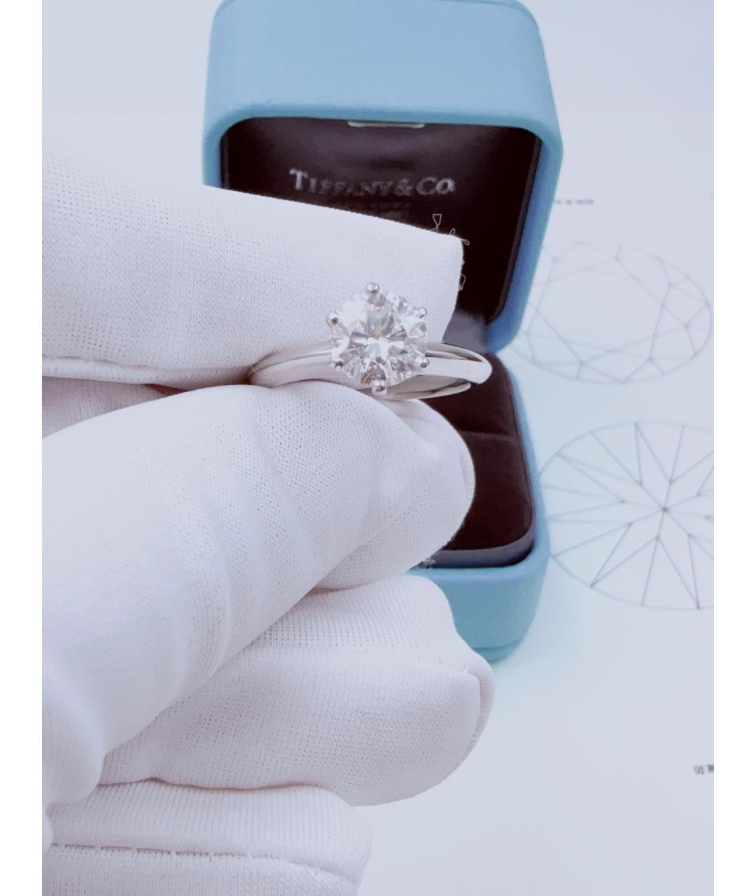 TIFFANY&CO Серебряное платиновое кольцо, фото 8