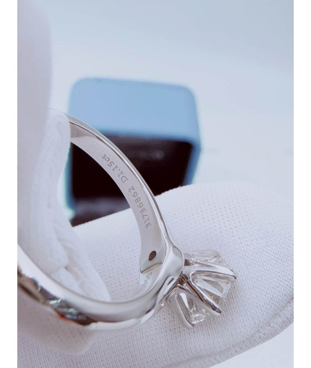 TIFFANY&CO Серебряное платиновое кольцо, фото 6