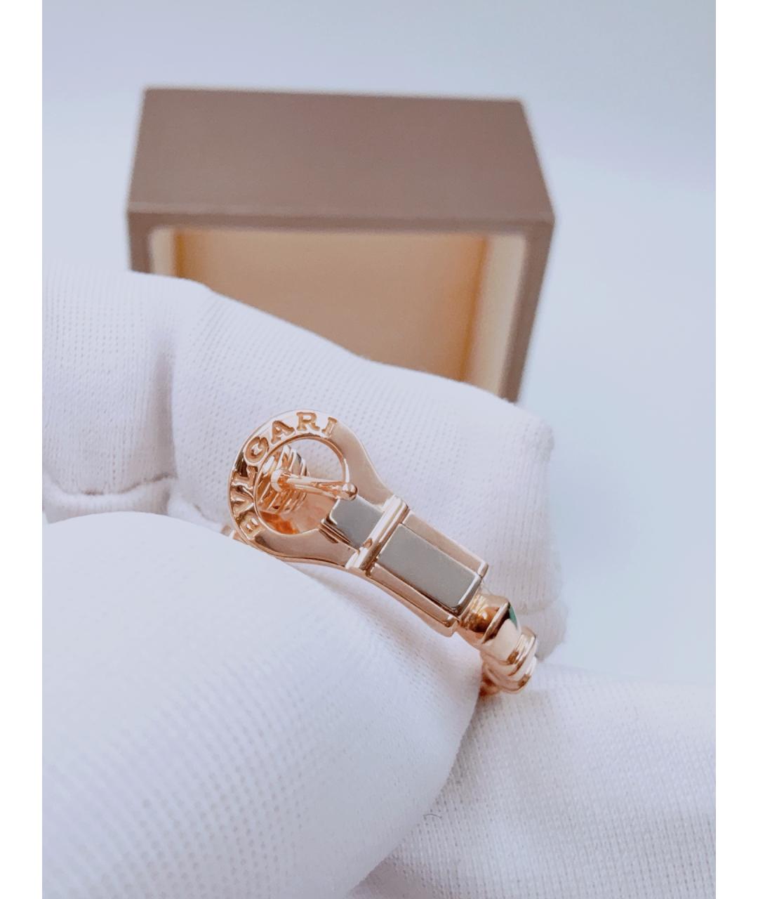BVLGARI Золотые серьги из розового золота, фото 7