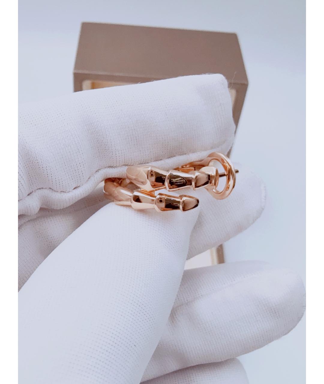 BVLGARI Золотые серьги из розового золота, фото 5
