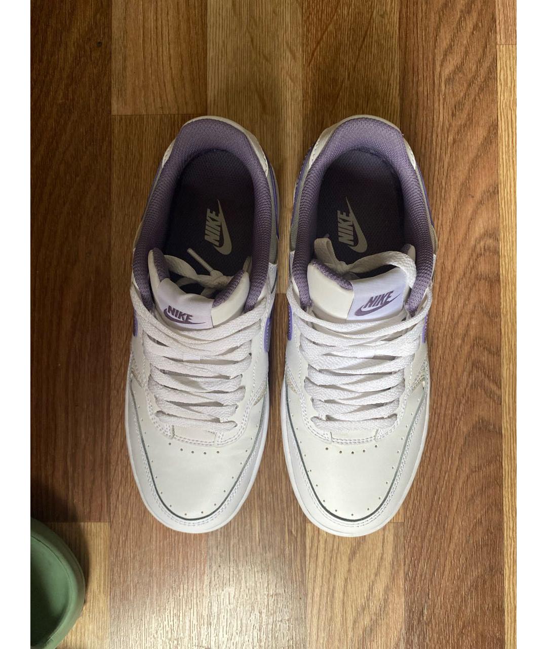 NIKE Белые кожаные кроссовки, фото 3