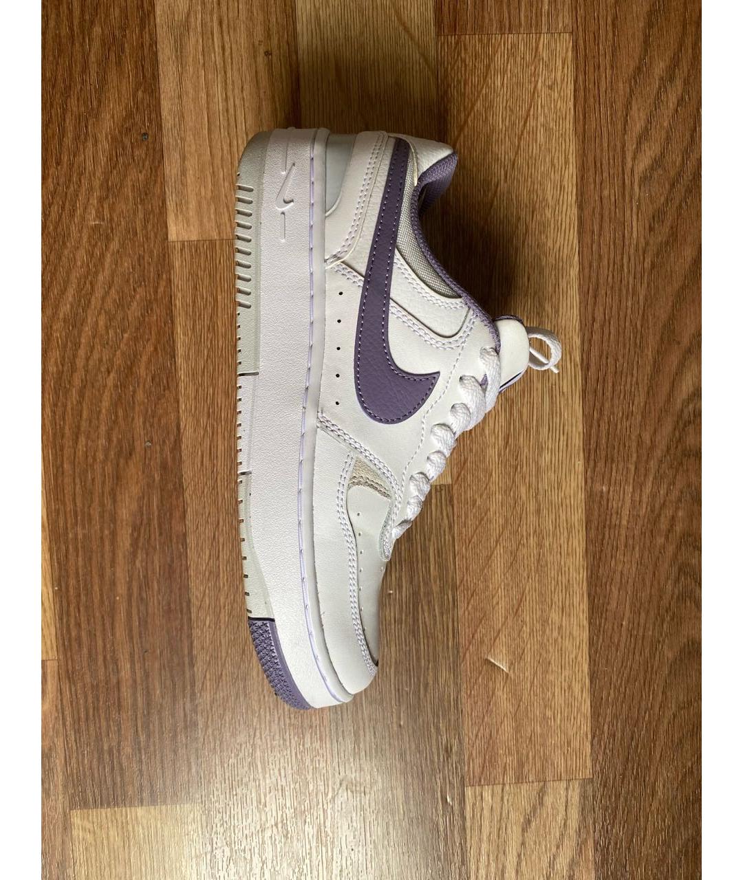 NIKE Белые кожаные кроссовки, фото 7
