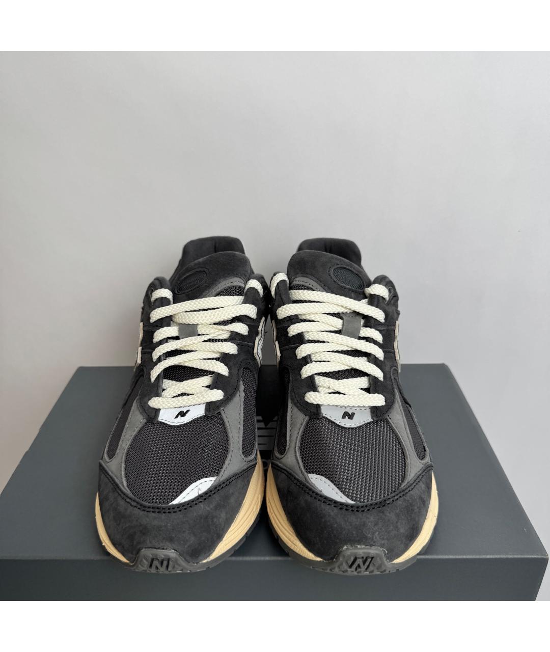 NEW BALANCE Черные текстильные низкие кроссовки / кеды, фото 4