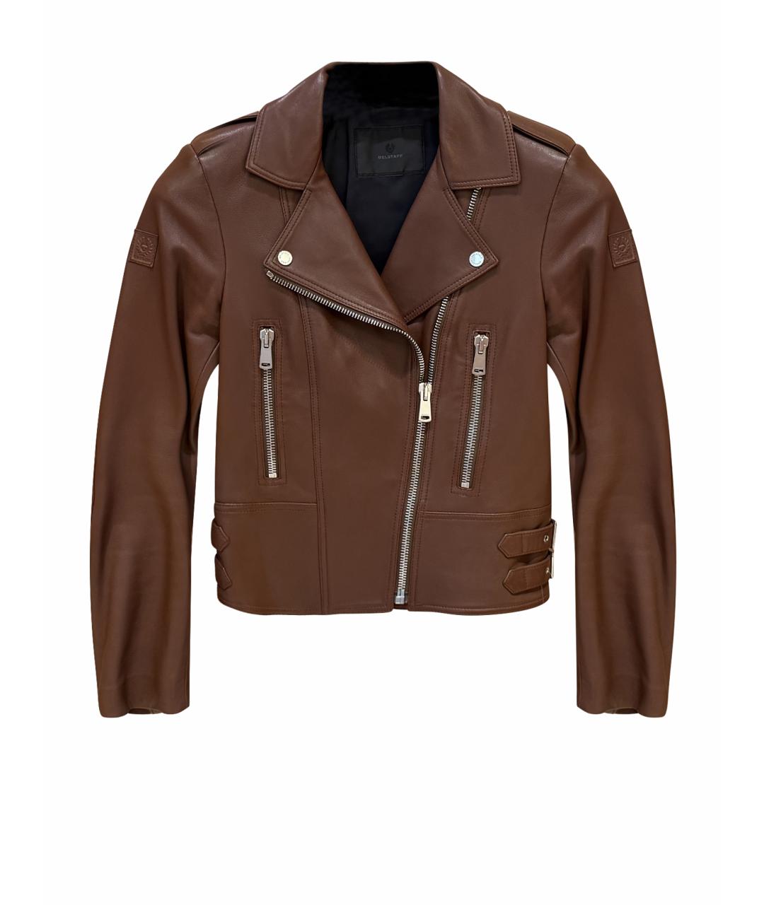 BELSTAFF Коричневая кожаная куртка, фото 1