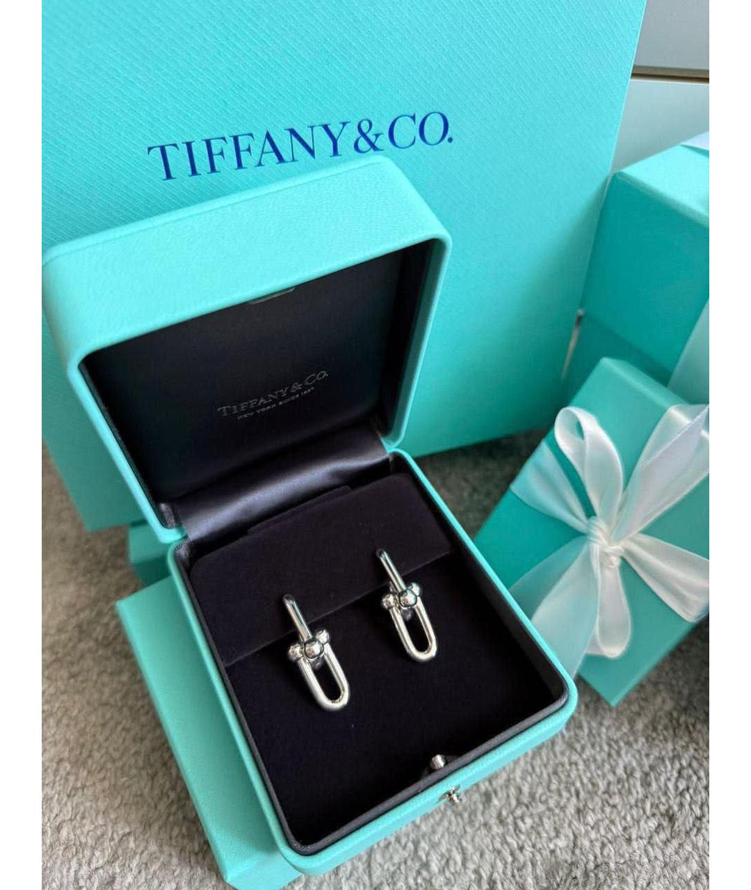 TIFFANY&CO Серебряные серебряные серьги, фото 2
