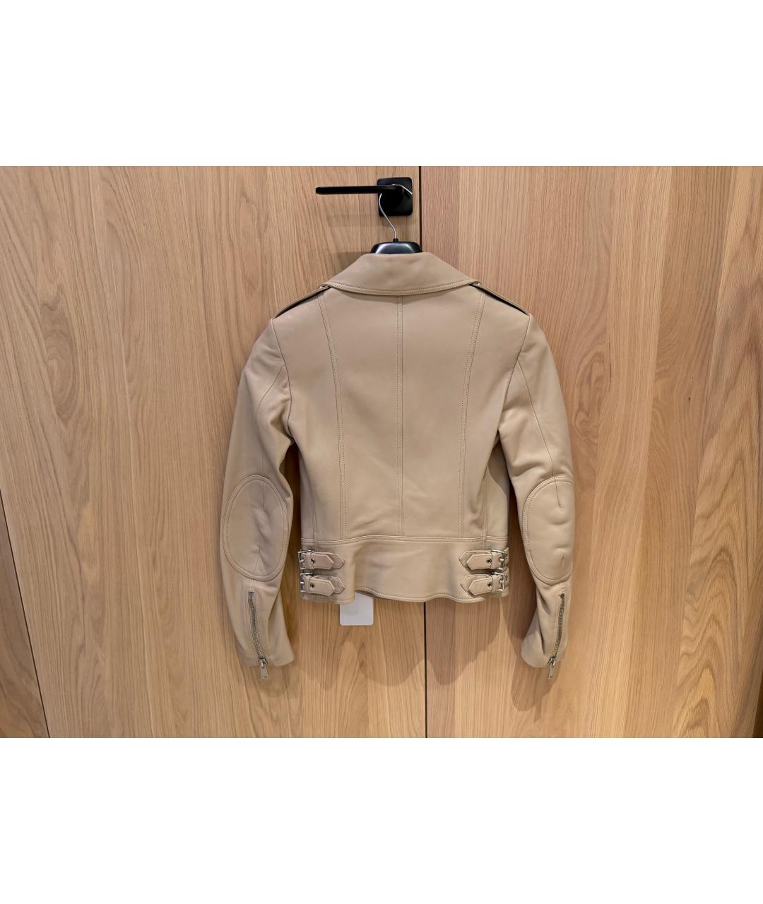 BELSTAFF Бежевая кожаная куртка, фото 2