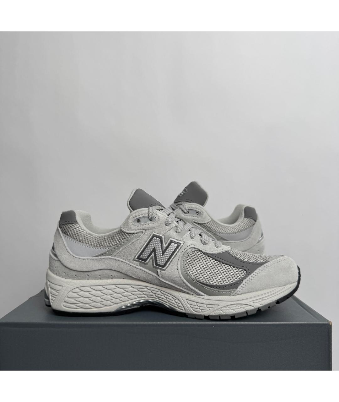 NEW BALANCE Серые текстильные низкие кроссовки / кеды, фото 3