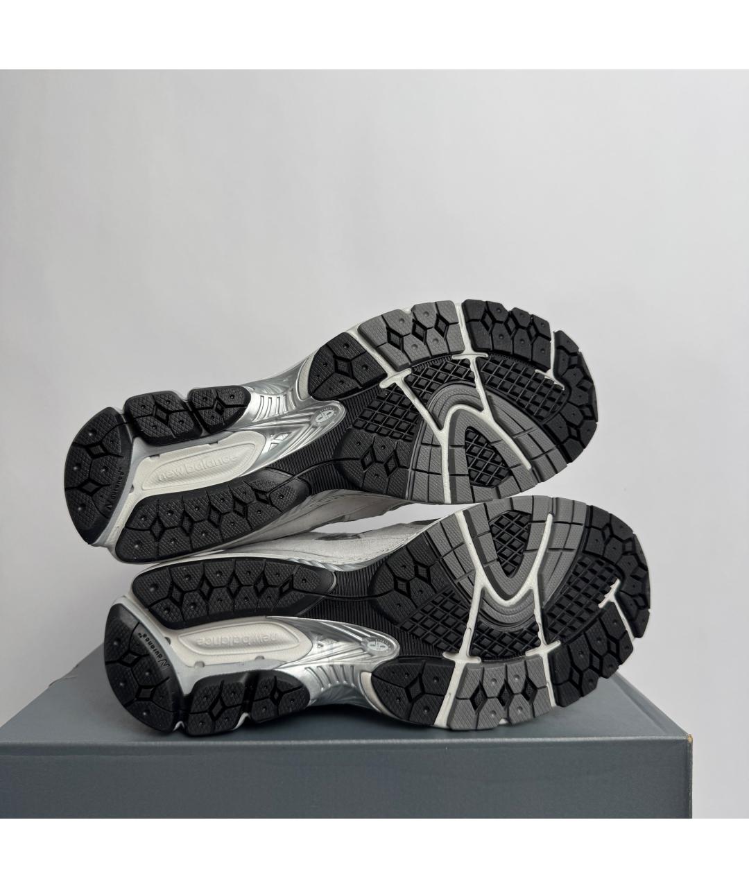 NEW BALANCE Серые текстильные низкие кроссовки / кеды, фото 6