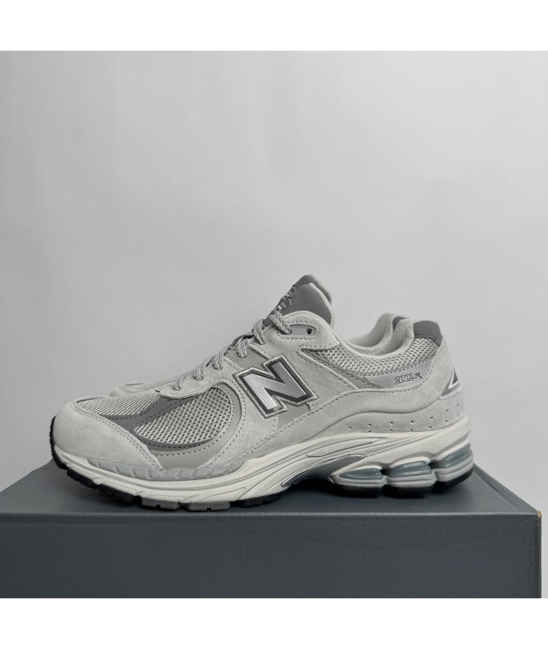 NEW BALANCE Серые текстильные низкие кроссовки / кеды, фото 2