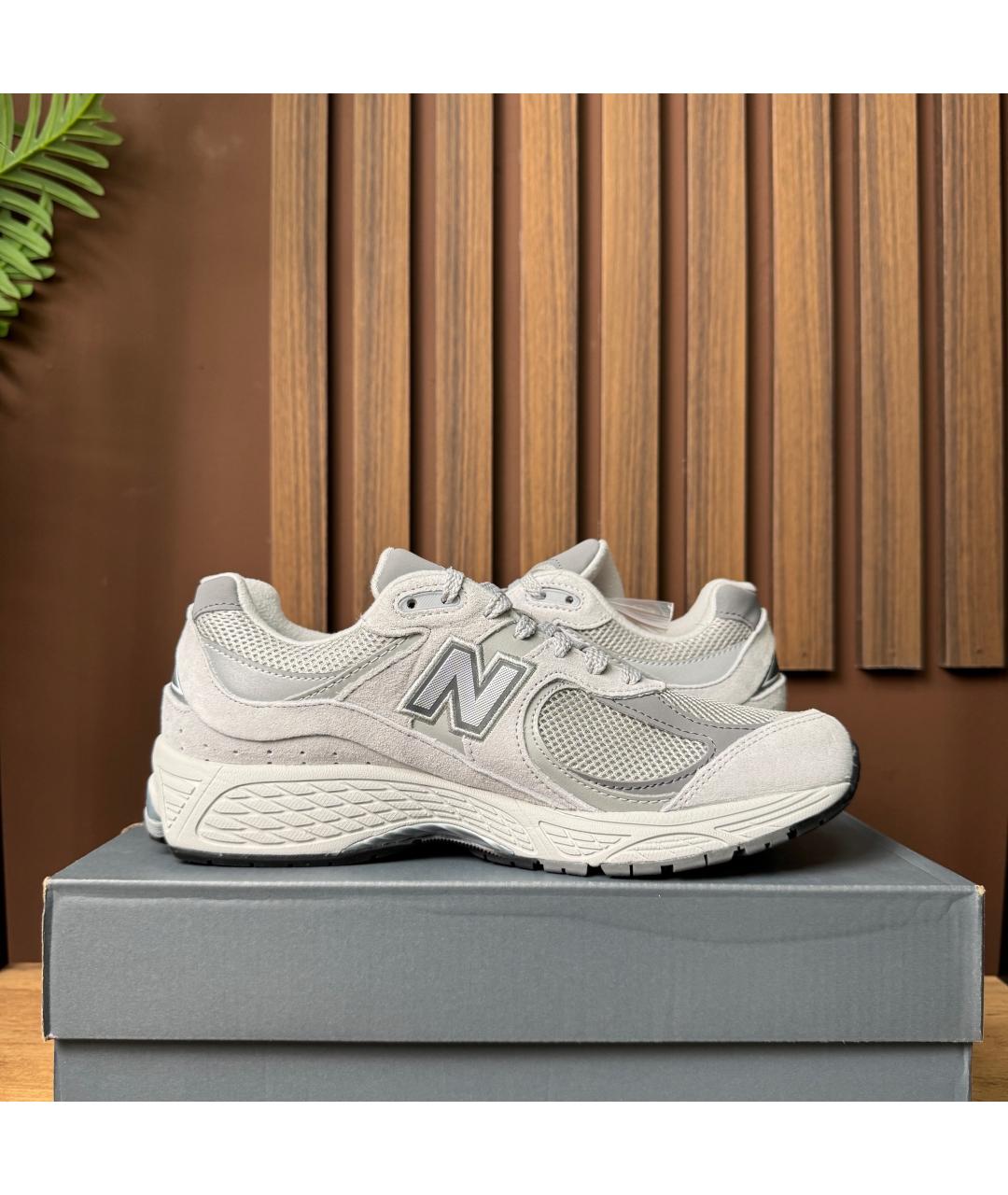 NEW BALANCE Серые текстильные кроссовки, фото 3