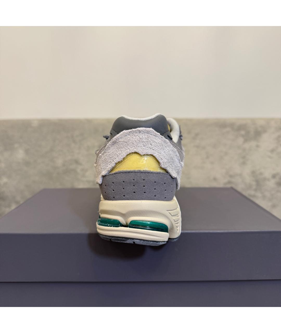 NEW BALANCE Серые текстильные низкие кроссовки / кеды, фото 5