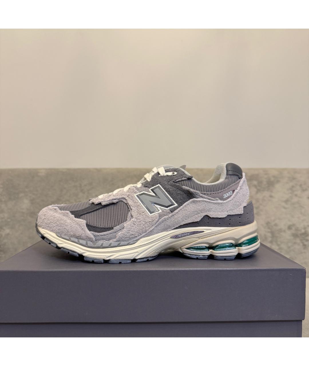 NEW BALANCE Серые текстильные низкие кроссовки / кеды, фото 2