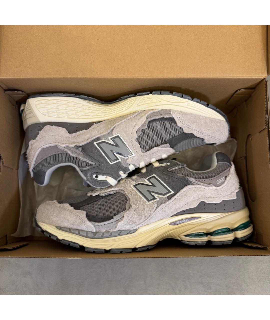 NEW BALANCE Серые текстильные низкие кроссовки / кеды, фото 6