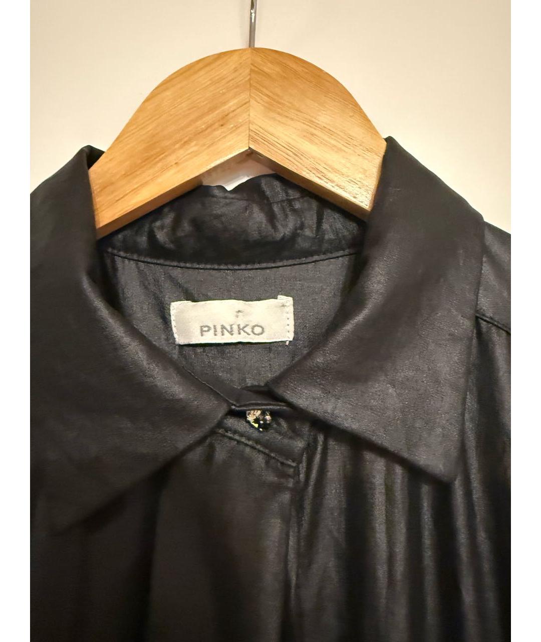 PINKO Черное шерстяное повседневное платье, фото 3