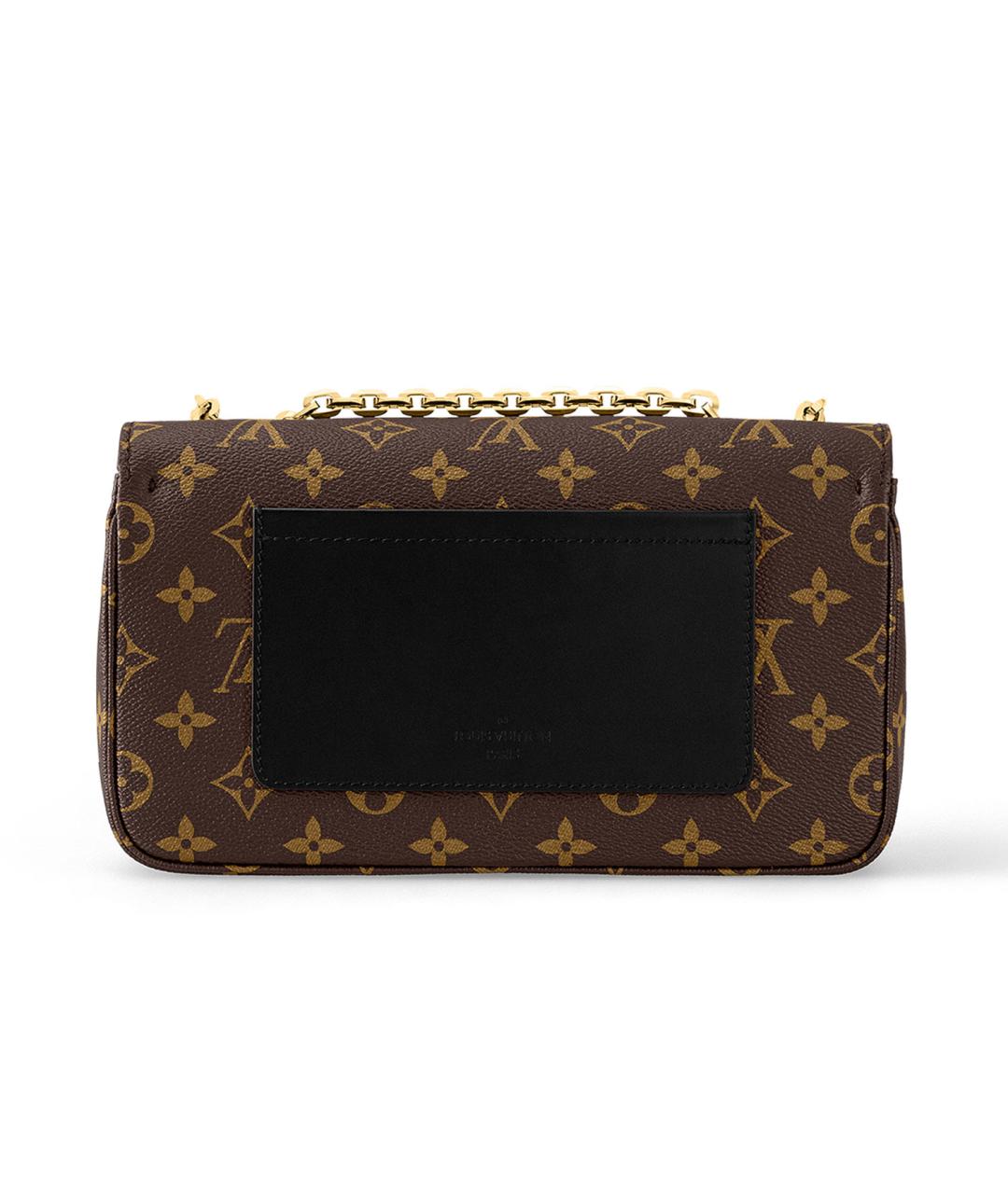 LOUIS VUITTON Коричневая канва сумка через плечо, фото 3