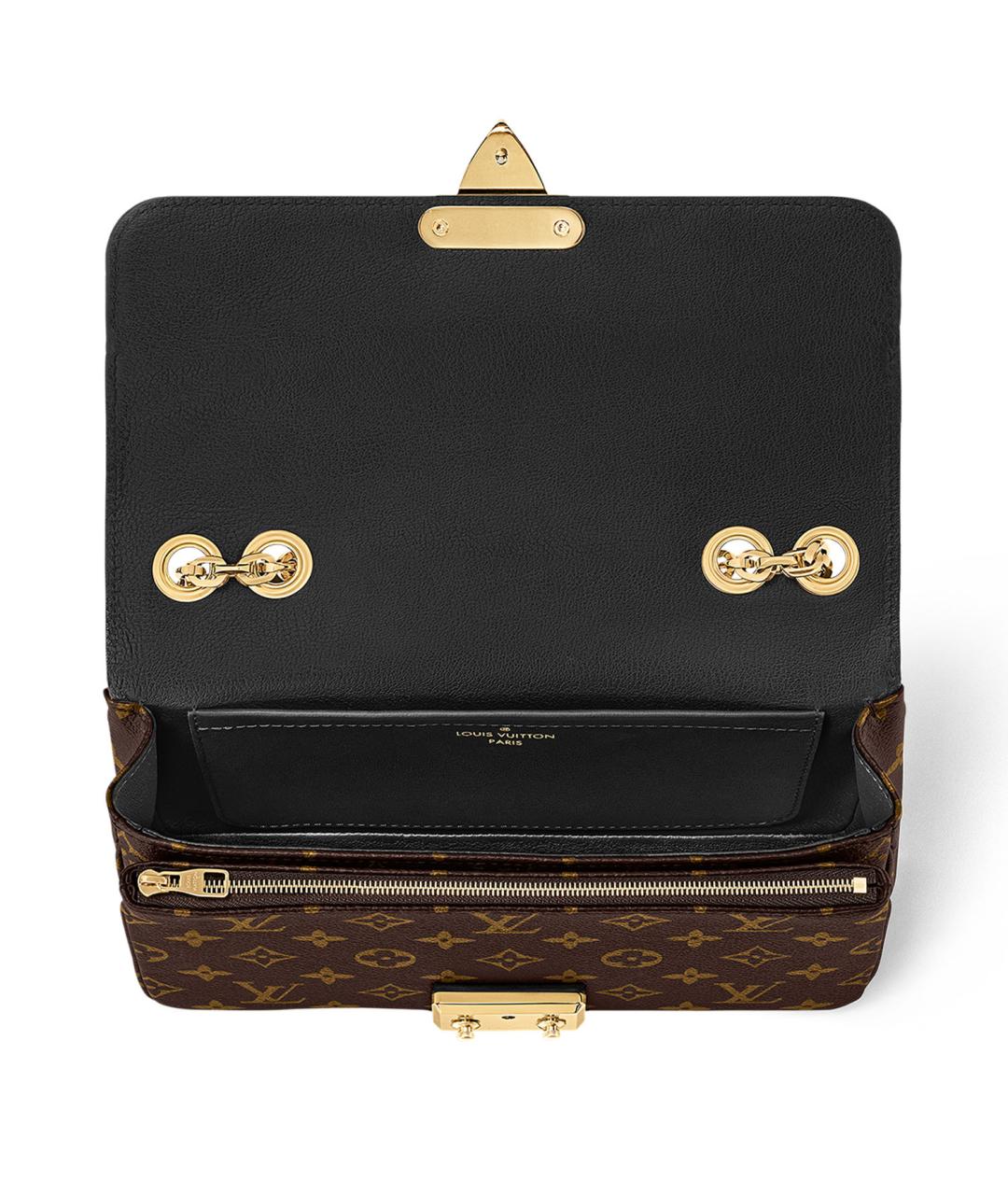 LOUIS VUITTON Коричневая канва сумка через плечо, фото 5