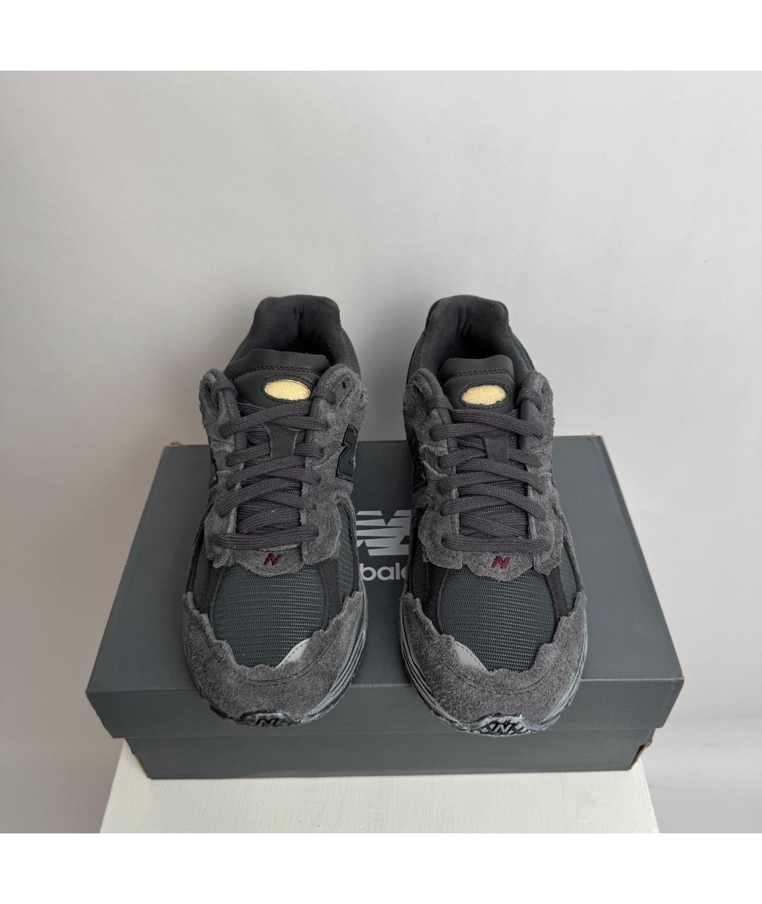 NEW BALANCE Черные текстильные низкие кроссовки / кеды, фото 4