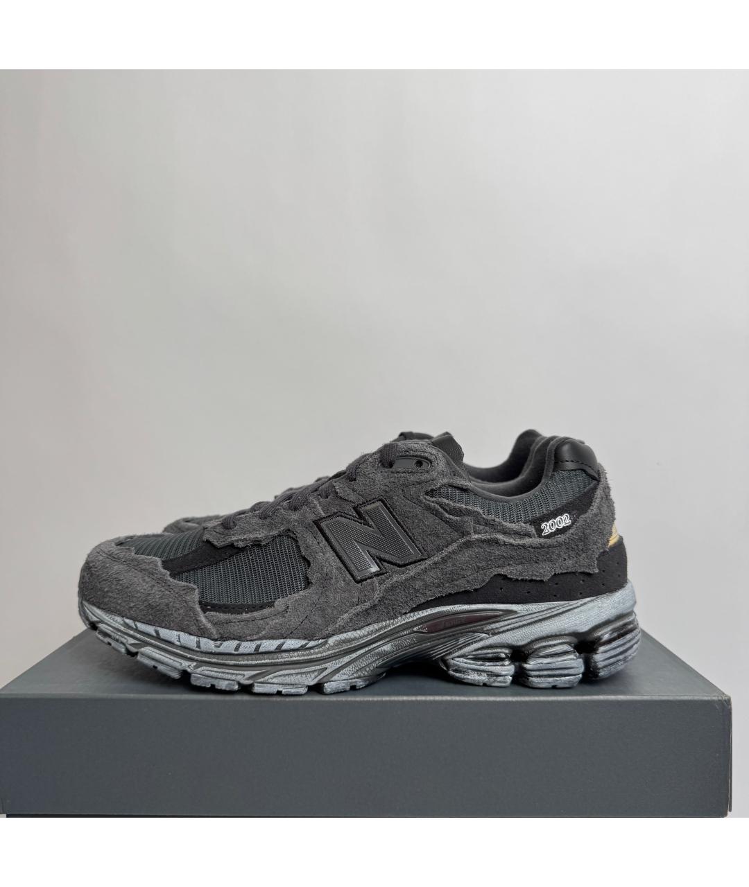 NEW BALANCE Черные текстильные низкие кроссовки / кеды, фото 2