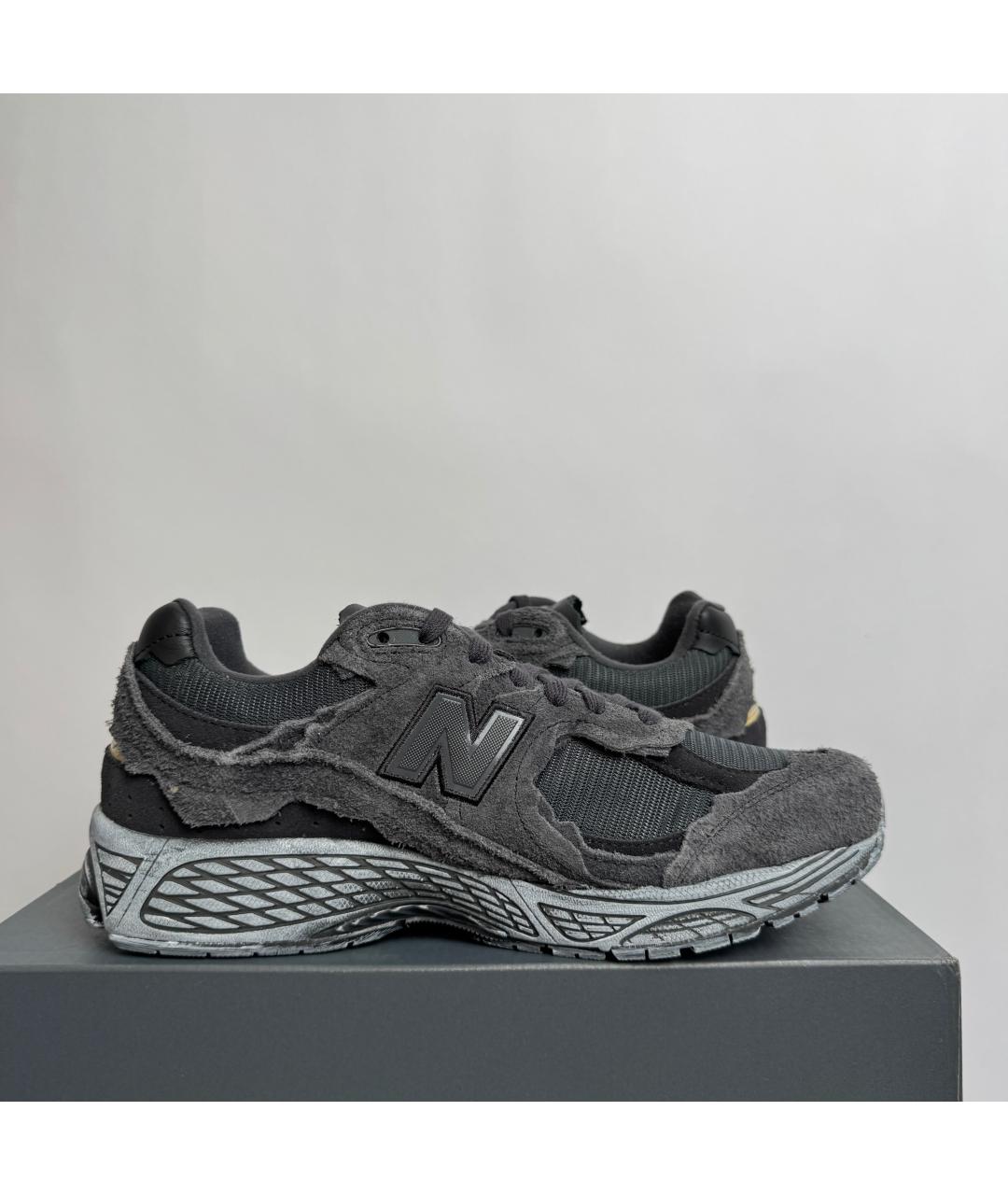 NEW BALANCE Черные текстильные низкие кроссовки / кеды, фото 3