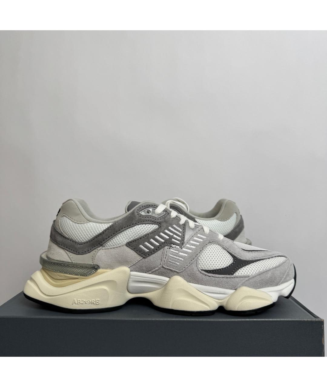 NEW BALANCE Серые текстильные низкие кроссовки / кеды, фото 3