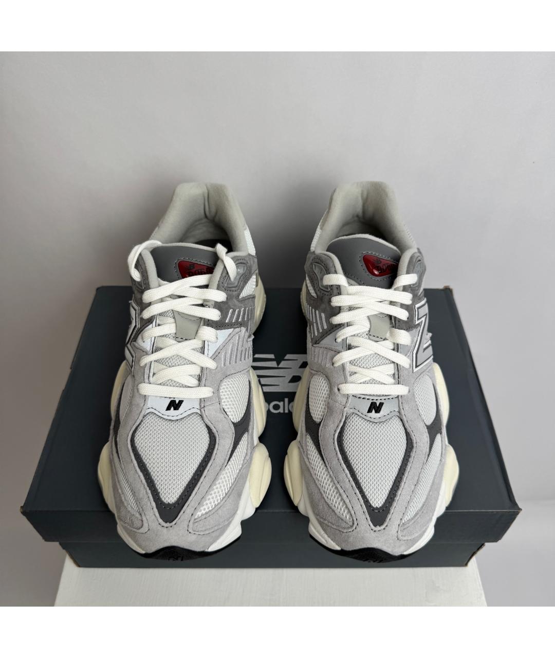NEW BALANCE Серые текстильные низкие кроссовки / кеды, фото 4