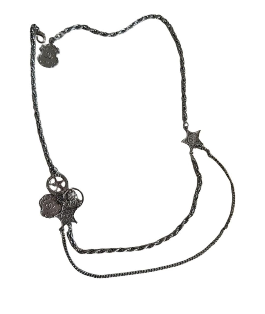 CHANEL Серебряное металлическое колье, фото 1