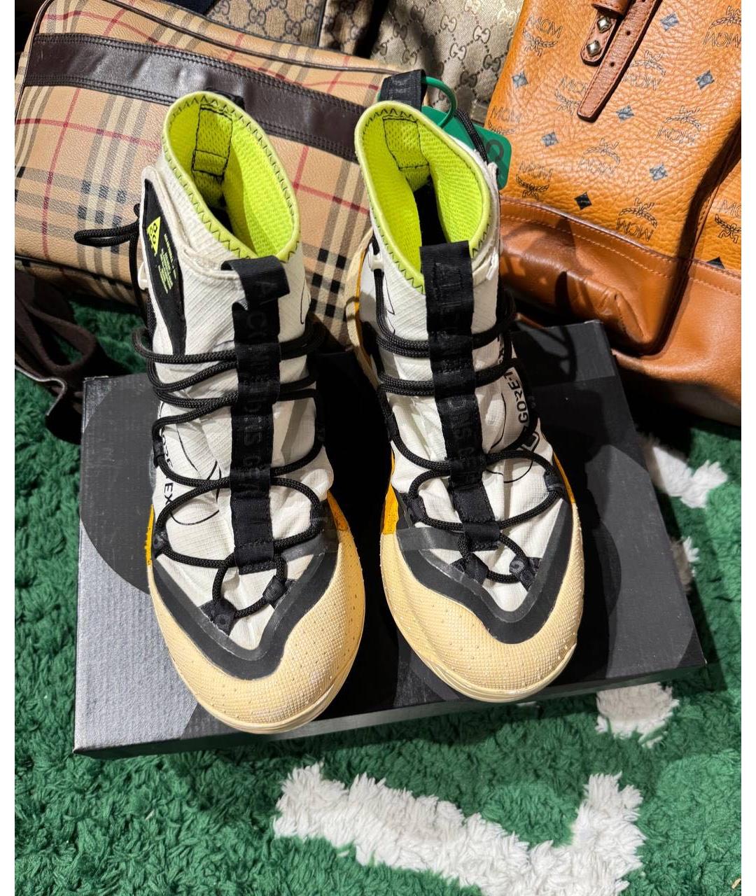 NIKE ACG Бежевые высокие кроссовки / кеды, фото 2