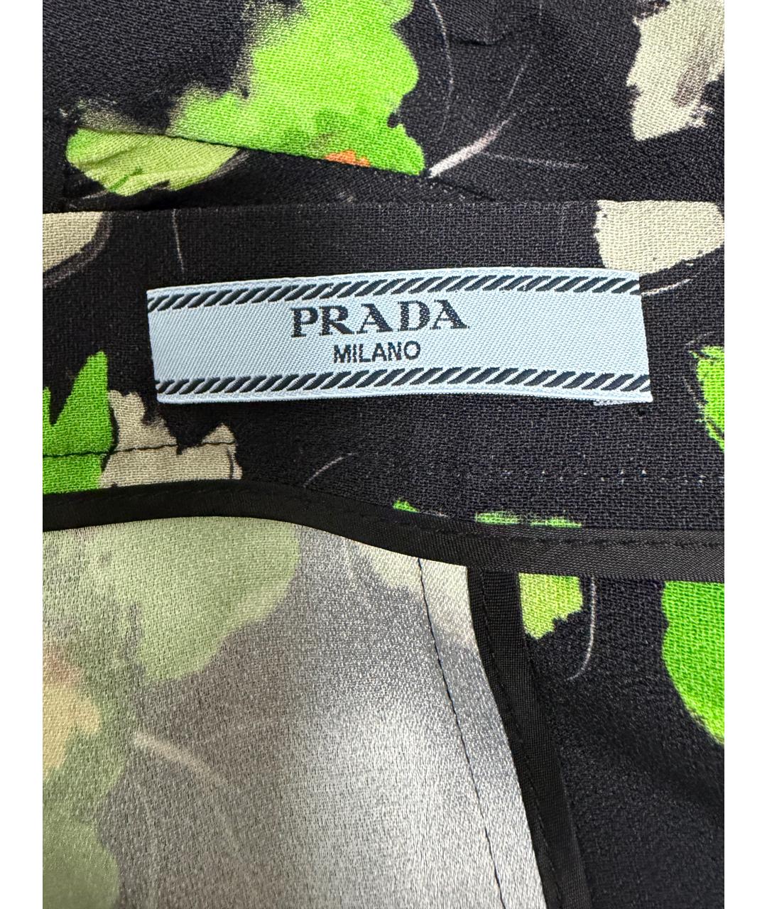 PRADA Зеленая вискозная юбка миди, фото 4