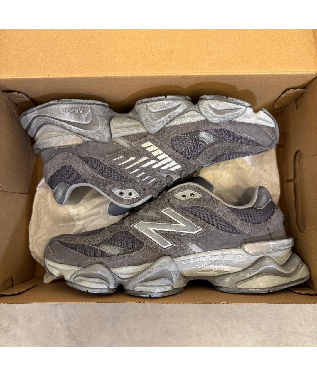NEW BALANCE Серые текстильные кроссовки, фото 6
