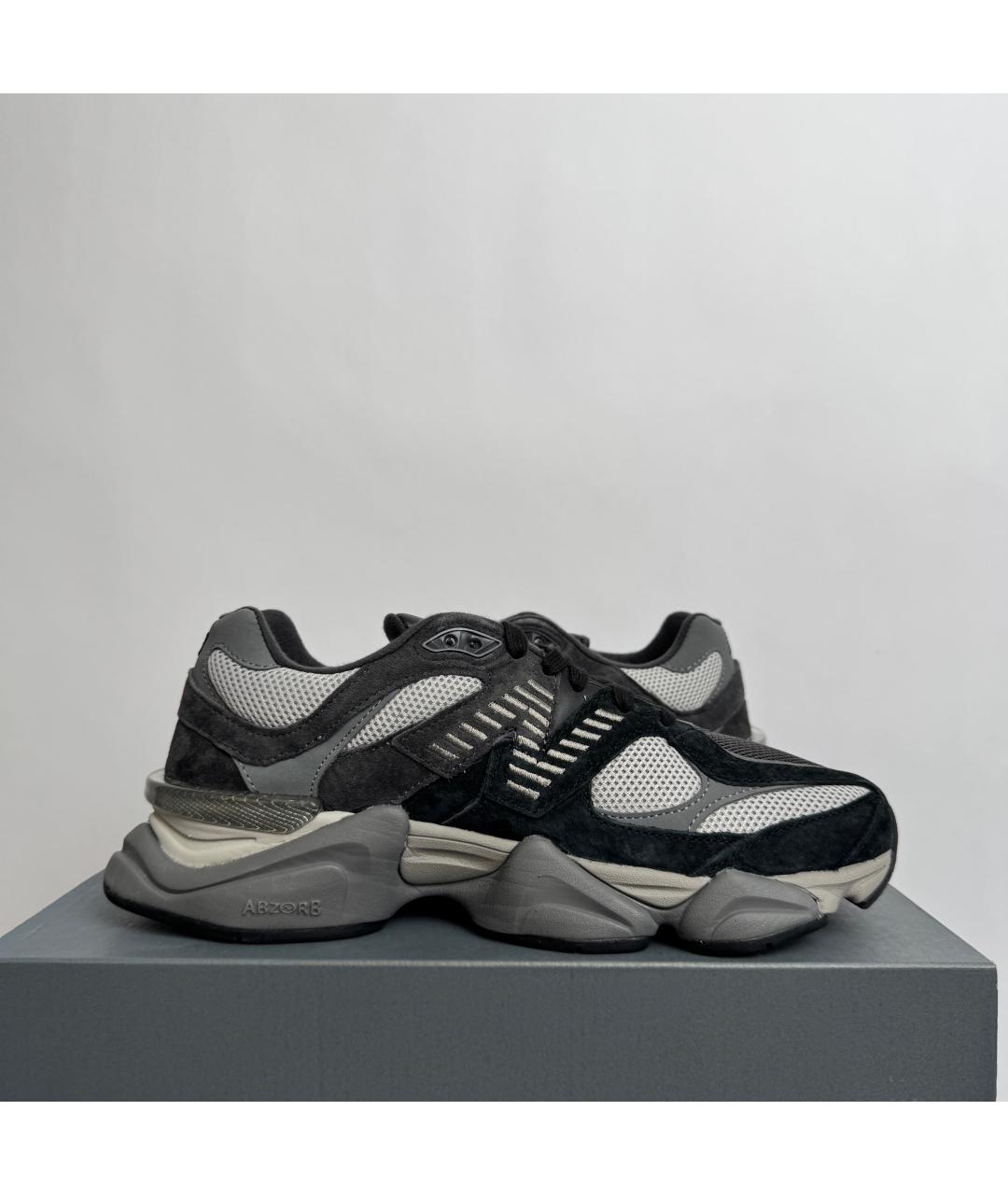 NEW BALANCE Черные текстильные низкие кроссовки / кеды, фото 2