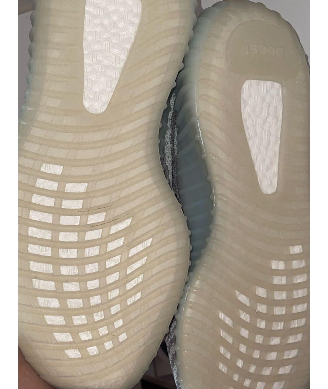 ADIDAS YEEZY Серые текстильные низкие кроссовки / кеды, фото 5