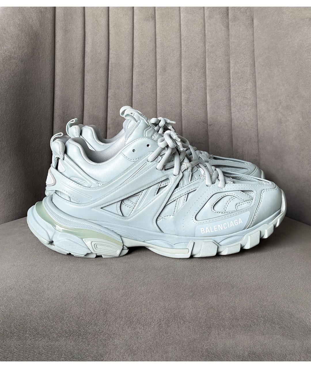 BALENCIAGA Голубые кроссовки, фото 4