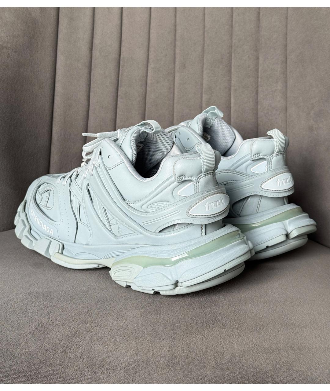 BALENCIAGA Голубые низкие кроссовки / кеды, фото 6